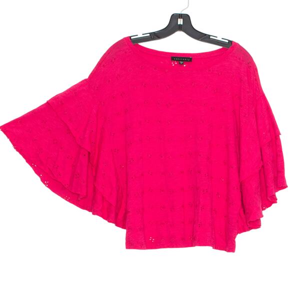Sanctuary Top Eyelet Coquette Romantic Feminine Maximalist Boho Whimsy Medium - Picture 1 of 6